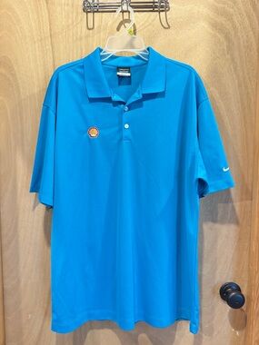 Nike Men’s Turquoise Shell Logo Polo Shirt